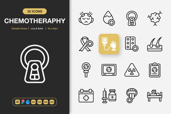 Chemotherapy Icons: A Versatile Design Toolkit