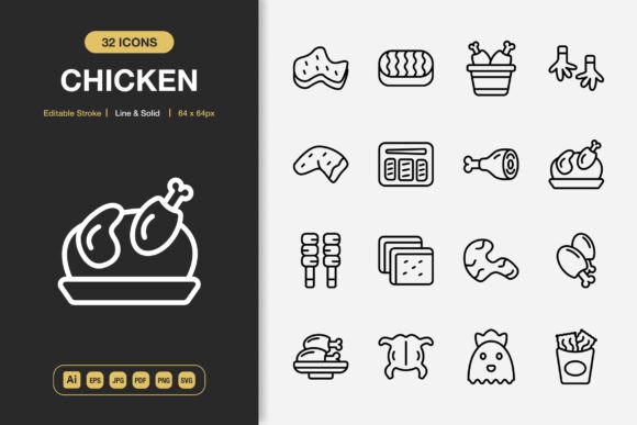 Chicken Icons: The Minimalist Icon Toolkit for Your Next Project
