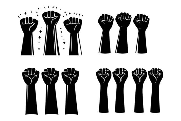 Clenched Fist Symbol in AI EPS Collections
