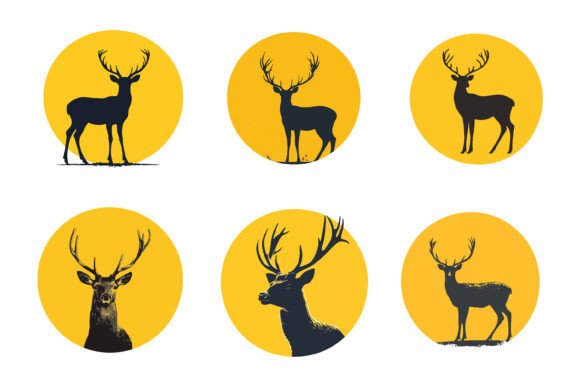 Elegant Deer: Professionally Crafted AI EPS Illustration Sets