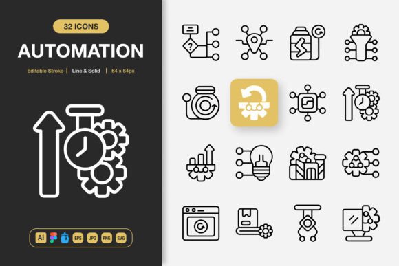 Evaluating Automation Icons: A Set for Practical Digital Projects