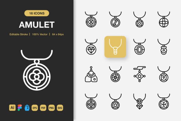 The Amulet Outline Icons Set: Evaluating a Minimalist Design Toolkit