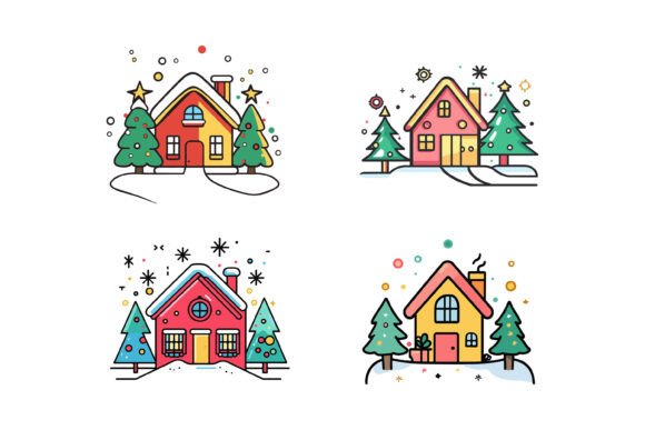 The Quiet Power of Warm Minimalism: How the Beige Winter Houses Poster Reflects a Shift in Visual Storytelling