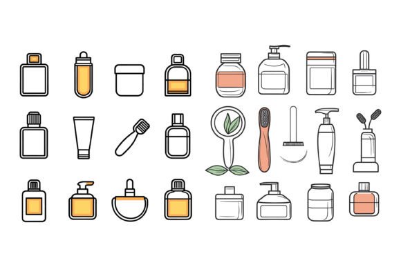Transform Your Beauty Brand with Versatile AI EPS Illustration Sets