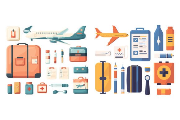 Travel Icon: A Versatile Illustration Set for Modern Creators