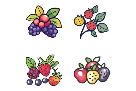 Welcome to Our Special AI EPS Collections: The Berries Icon Set